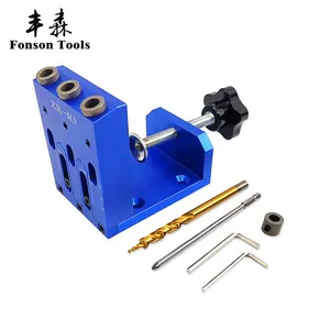 Hot Sale 15 Degree Angle Oblique Hole Locator Carpenters Wood Joint Drilling Tool Pocket Hole Jig