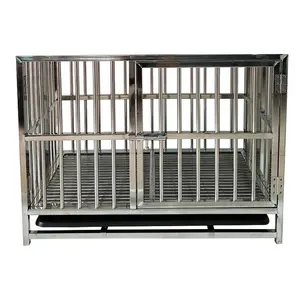 Stainless steel cage 42 inch dog crate petsmart dimensions bed