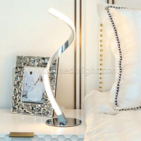 Spiral lampe Schlafzimmer Nachttisch Nachtlicht Lesung Kreative S-förmige Lampe Tisch Nacht lampe für Schlafzimmer Beleuchtung
