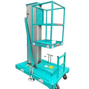 Meilleur prix 135 KG 6/8/10 M CE approuvé Portable hydraulique en alliage d'aluminium mât unique ascenseur un homme pousser autour de l'ascenseur Vertical - Product Image 2