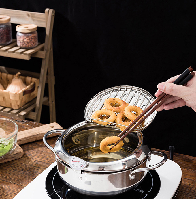 SYH631 Stainless Steel Multifunctional Cookware Deep Fryer Pot Modern Design Deep Frying Pot with Thermostat and Basket · image 3