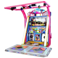 Machine de danse interactive 55 pouces à monnayeur, jeu d'arcade pour deux personnes, machine de danse somatosensorielle