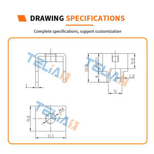 Nouveau connecteur de borne à vis M4 en laiton et cuivre 70A pour câble de batterie de stockage d'énergie automobile Telian TLS44136, borne à 4 broches - Product Image 4
