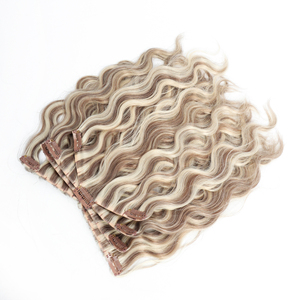 顶级品质隐形接发双层拉伸俄罗斯原发章鱼夹式人发接发 - Product Image 2