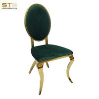 Silla de acero inoxidable para salón de bodas, fabricante OEM