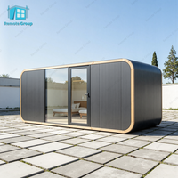Contenedor Móvil Popular Tipo Cabaña Apple: Edificio Prefabricado con Excelente Aislamiento para Alojamiento Panorámico, Oficina, Quiosco y Uso Comercial