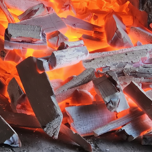 SPARKLESS Laos BINCHOTAN Maitiew Charbon de bois blanc pour narguilé BBQ Noix de coco Bambou Matériel avec Shell Stick Patterns Shisha Charbon - Product Image 1