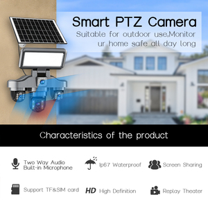 กล้องวงจรปิดพลังงานแสงอาทิตย์ V380pro ความละเอียด 20MP ระบบ 4G ไร้สาย หมุนได้ พร้อมแบตเตอรี่สำรอง ระบบแจ้งเตือน PIR กล้อง IP ตรวจจับมนุษย์ สำหรับฟาร์ม - Product Image 5