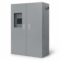 Boîtier de distribution industriel personnalisé en acier au carbone étanche IP65, armoire électrique autoportante avec presse-étoupe