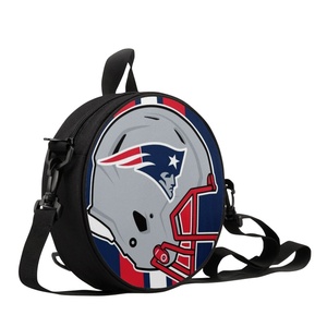 Custom New England Patriots Round Crossbody Bag Helmet Design Fans Gift 32 Football Teams Bag Backpack Large Capacity Wholesale
