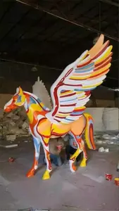 Shopping Mall Amusement Park Facilities Wedding Props Carousel Horses Sculpture