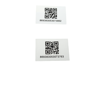 Étiquette anti-contrefaçon avec impression de numéro de série personnalisé étiquette autocollante en papier vinyle PVC code QR autocollant de code à barres