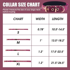 Yunleparks Collier de chien rembourré en néoprène, collier en nylon pour petits et grands chiens, robuste avec boucle en métal, réfléchissant (grand, - Product Image 4