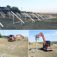 Ground Style Solar Panel Mounting Stand Called Stand Galvanized Steel Aluminium Solar Panel Ground Mounting System