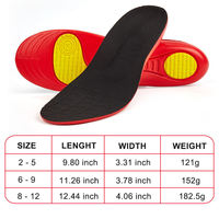 Plantillas Deportivas Confortables con Soporte de Arco, Espuma de PU/Gel, Protección Contra Impactos, Certificación BSCI, para Fascitis Plantar, Pies Planos y Metatarsalgia