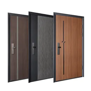 Wholesale Residential Entrance Soundproof Safety Doors Modern Entrance Steel Door Design