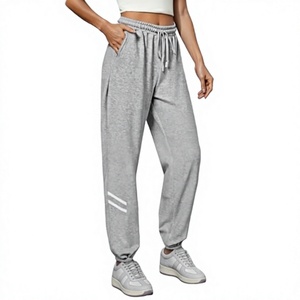 <b>Men's</b> Lightweight Embroidered Elastic Waist Sweatpants Relaxed Fit Ribbed Cuffed Joggers Casual Athletic <b>Lounge</b> <b>Pants</b> Breathable - Product Image 4