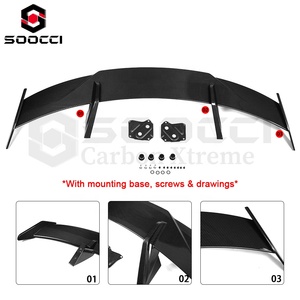 BMW G80 M3 G82 G83 M4 için Kuru Karbon Fiber <span class=keywords><strong>M</strong></span> Performans Stili Arka Spoyler, Arka Kanat Aksesuarları Splitter Lip Bagajlar - Product Image 2
