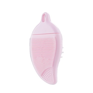 Brosse de massage en silicone pour enfants, brosse douce pour le nettoyage du visage, élimination des points noirs, brosse de bain pour le lavage des poils du nez, noire - Product Image 1