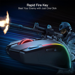 <span class=keywords><strong>Redragon</strong></span> M612 PRO Tri-Mode RGB Gaming Mouse 8000 DPI Ratón óptico 9 Botones programables 7 Ratón inalámbrico retroiluminado para juegos - Product Image 6