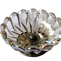Thee-kleurige Scandinavische stijl licht luxe plantenbloemvormige moderne kristallen glazen fruit schaal woonkamer huishoudelijke kleine notenbak