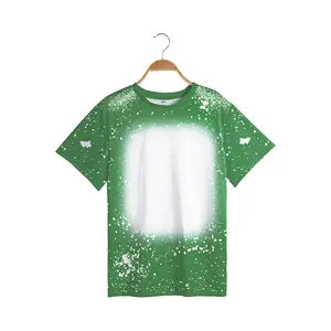 타이다이 프린트 반팔 가족 의상 어울리는 티셔츠 맞춤형 느슨한 캐주얼 여름 옷 온 가족