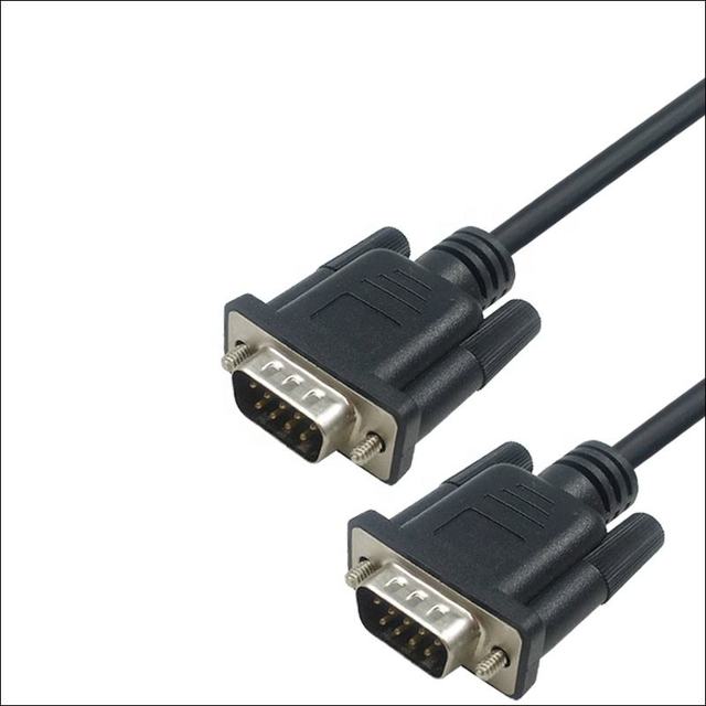 D-sub 9Pin Cable RS232 Serial DB9 Male Cable for Scanner/ Modem/ Printer/Plotter/Camera DB 9Pin Cable