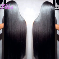 Wig Rambut Asli Vietnam HD Swiss Lace Tanpa Lem, Wig Lace Front untuk Wanita Kulit Hitam