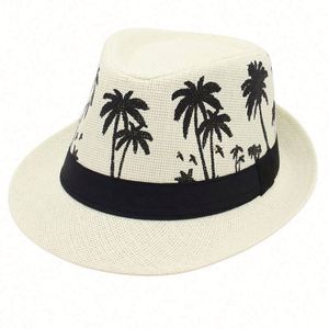 Chapeau Fedora en papier unisexe tendance avec protection UPF pour les voyages quotidiens et les activités de plein air - Product Image 4