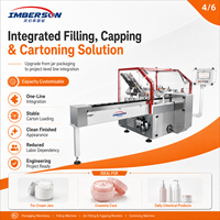 Machine de remplissage et de bouchage rotative entièrement automatique pour pots de crème CJF, pour l'emballage de crèmes, gels, baumes et onguents cosmétiques