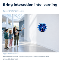 Défi de vitesse hexagonal : Exposition scientifique interactive à bascule pour l'éducation STEM, idéale pour les écoles et les musées scientifiques