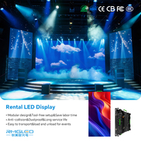 RMGLED Pantalla de alquiler para interiores 500*500 500*1000 P2.604 Panel de pared de vídeo de alquiler Pantalla Led para eventos Pantalla de visualización de pared de vídeo