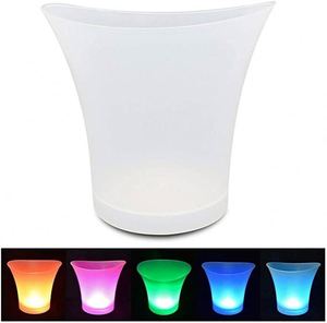 Oem Custom Logo 5L <b>Wine</b> Ice Bucket Drink <b>Containers</b> Battery Powered Waterproof Rgb Plastic LED Ice Bucket for Party Home Bar - Product Image 4