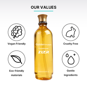 Tratamiento de Keratina Brasileña sin Formaldehído para Uso Profesional en Salón, 1000 ml, con Aceite de Argán y Proteína de Oro, Fórmula 2 en 1 - Product Image 3