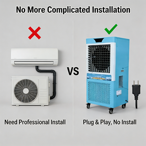 Commercial Portable Air Conditioner | Plug and Play for Cafe Restaurant & Small Shop 10000BTU Fast Cooling Spot Cooler Cooling C - Product Image 3