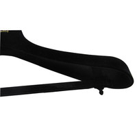 Lot de 50 cintres de luxe pour femmes, en plastique noir, antidérapants, crochet personnalisé en or Rose, cintres en velours