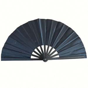 Éventail pliant personnalisé en plastique coloré de 33 cm, idéal pour le Kung Fu, les carnavals, la musique, les festivals, la danse, cadeaux et artisanat en bambou - Product Image 6