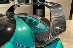 Alerón trasero de fibra de carbono ajustable con tres secciones para Alfa Romeo Giulia estilo <span class=keywords><strong>GTAM</strong></span> con alerón trasero de fibra de carbono ajustable - Product Image 4