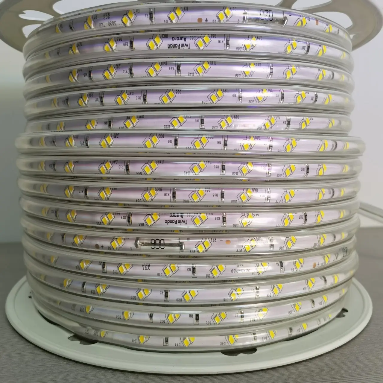 110V 220V singolo colore doppia fila 72 led striscia lampada illuminazione esterna impermeabile