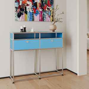 Gabinete de consola de acero inoxidable personalizado, gabinete modular montado <span class=keywords><strong>en</strong></span> la pared con cajones para entrada, dormitorio y sala de estar - Product Image 3