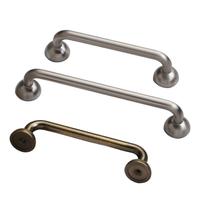 Poignées de porte et poignées de meubles personnalisées en alliage de zinc, style simple, cuivre brossé, nickel brossé, bronze antique, couleur argent