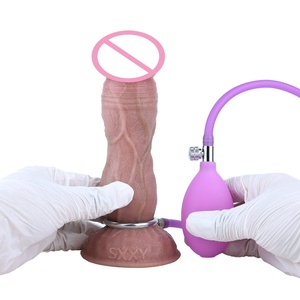 Dildo hueco realista manual al por mayor con función de ovipositor, plug anal, masajeador vaginal, juguete sexual de empuje manual para la simulación de puesta de huevos, para juegos de adultos - Product Image 5