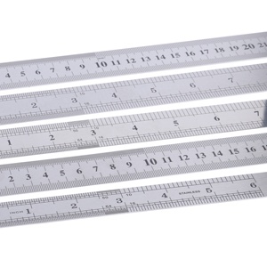 Kim loại thẳng cai trị cho các trường học đo văn phòng phẩm vuông công cụ cho khắc quy mô đo lường - Product Image 3