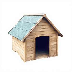 บ้านสุนัขไม้กลางแจ้งแบบคลาสสิก แข็งแรง ทนทาน กันฝน กันแดด ป้องกันการกัดกร่อน เป็นมิตรกับสิ่งแวดล้อม สำหรับสุนัขขนาดเล็กถึงกลาง - Product Image 3