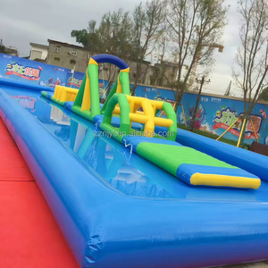 Grand jeu d'eau gonflable pour adultes en plein air Rush Level Sports Water Park Game Obstacle Course Combo Floating Toy Swimming Pool - Product Image 3