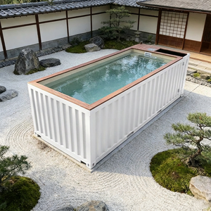 Piscine familiale autonome <span class=keywords><strong>en</strong></span> <span class=keywords><strong>fibre</strong></span> <span class=keywords><strong>de</strong></span> verre avec accessoires, conteneur maritime <span class=keywords><strong>de</strong></span> 20 pieds ou 40 pieds, spa intégré - Product Image 2