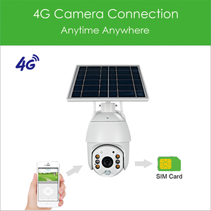 S10กล้องวงจรปิดกลางแจ้งแบบไร้กำลัง4G 360 PTZ, กล้องแผงโซลาร์เซลล์ IP พร้อมเซ็นเซอร์ PIR ใช้พลังงานต่ำแบบไร้สาย - Product Image 2
