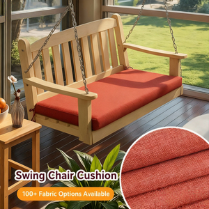 Coussins de banc d'extérieur matelassés imperméables en cuir personnalisés avec insert en mousse à mémoire de forme, amovibles et lavables, forme oblongue solide - Product Image 5