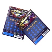 Cartes à gratter populaires personnalisées en carton pour sérigraphie, impression numérique, jeu de cartes à gratter, cartes de loterie en gros
