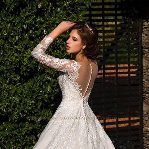 Nouvelle <span class=keywords><strong>robe</strong></span> <span class=keywords><strong>de</strong></span> <span class=keywords><strong>mariée</strong></span> spéciale 2023 avec <span class=keywords><strong>jupon</strong></span>, robes <span class=keywords><strong>de</strong></span> <span class=keywords><strong>mariée</strong></span> avec appliques sur toute la surface, manches longues, robes <span class=keywords><strong>de</strong></span> <span class=keywords><strong>mariée</strong></span> <span class=keywords><strong>princesse</strong></span>, vestidos novia - Product Image 4